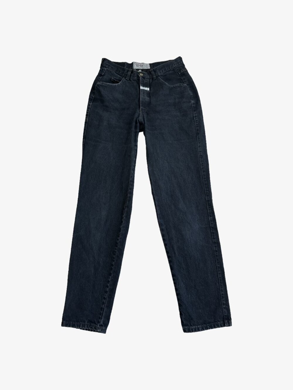Vintage 80's "Complements" Washed Black Jeans by Marithe Francois Girbaud